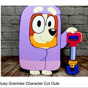 Bluey cutouts, banner